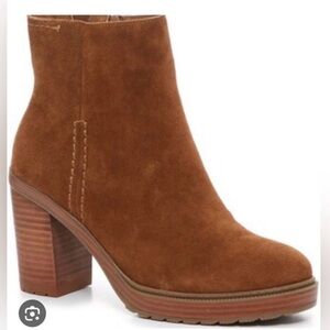 Crown Vintage Amber Women's Brown Suede Ankle Booties